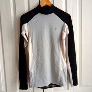 Mens Coolibar Point Break Rash Guard Swim Shirt UPF 50+ Sz S - Mock Neck